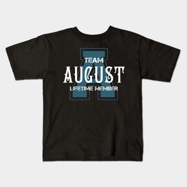 AUGUST Kids T-Shirt by TANISHA TORRES